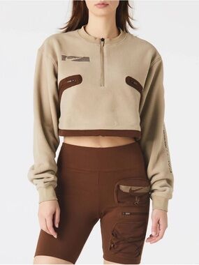 Travis Scott CACT.US CORP x Nike Women's Fleece Crop Top NWT